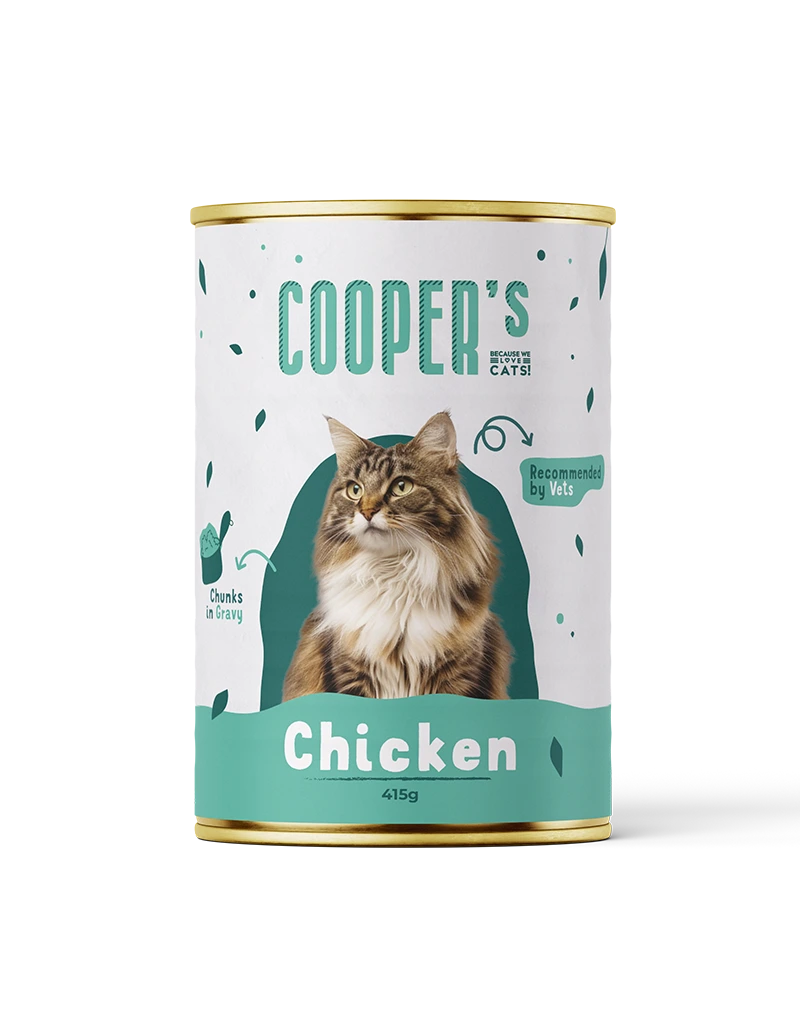 Wet food for adult cats with chicken
