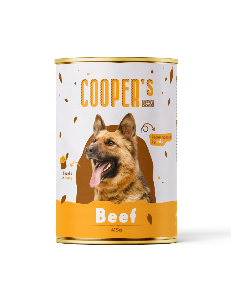 Wet food for adult dogs with beef 415g