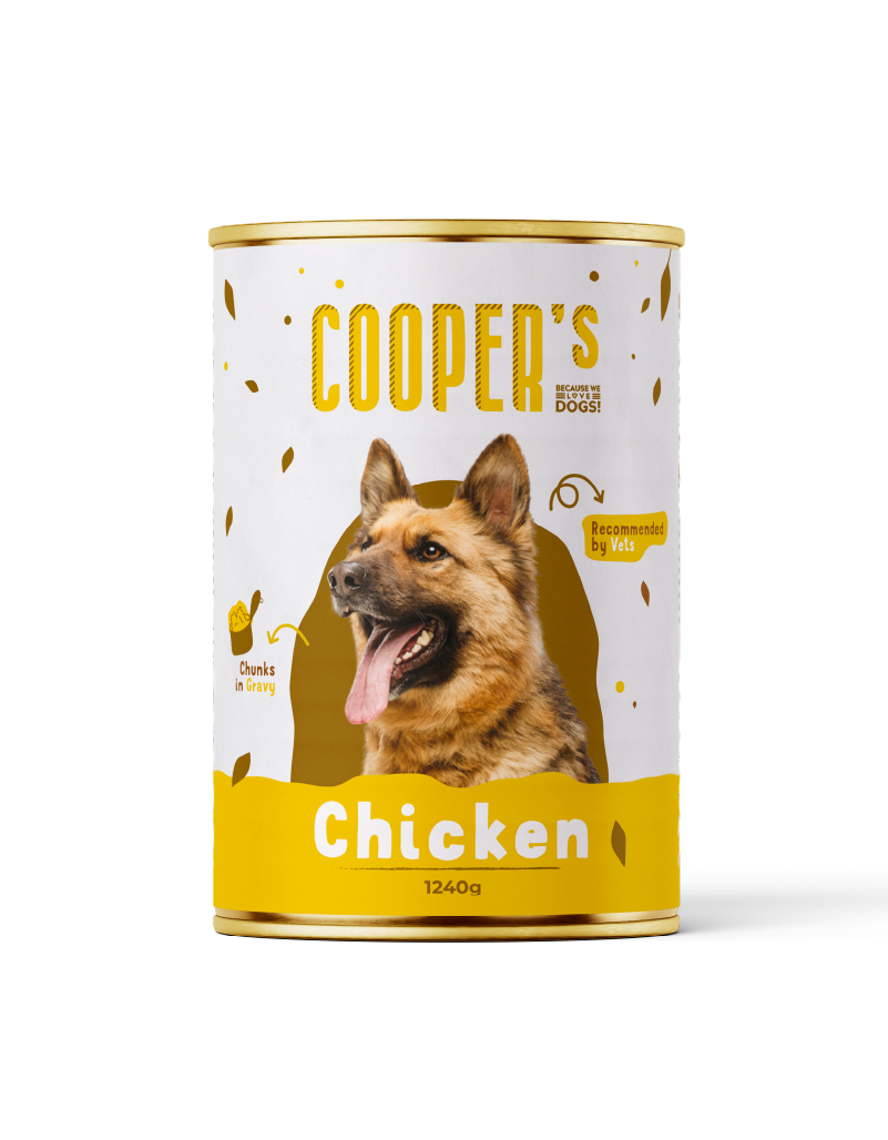 Wet food for adult dogs with chicken